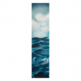 Vertical Sea. Oil on board. 110 x 35 x 5 cm. 2014